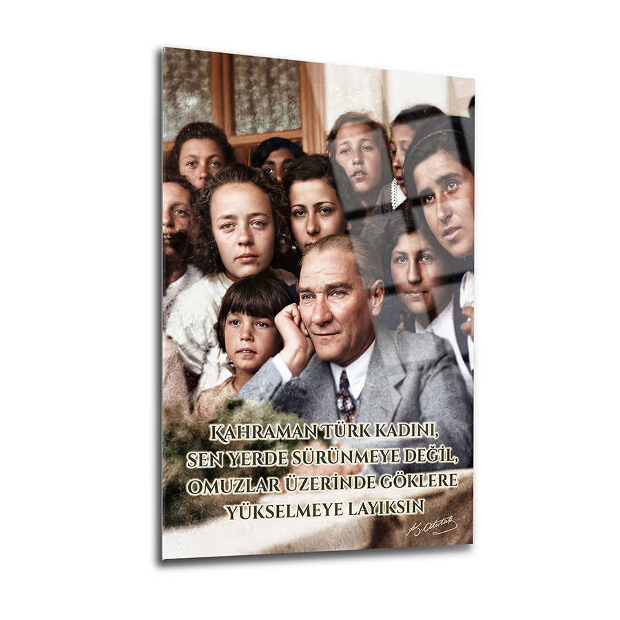 Atatürk 507 (Adana Kız Enstitüsü Eylül 1931) Cam Tablo