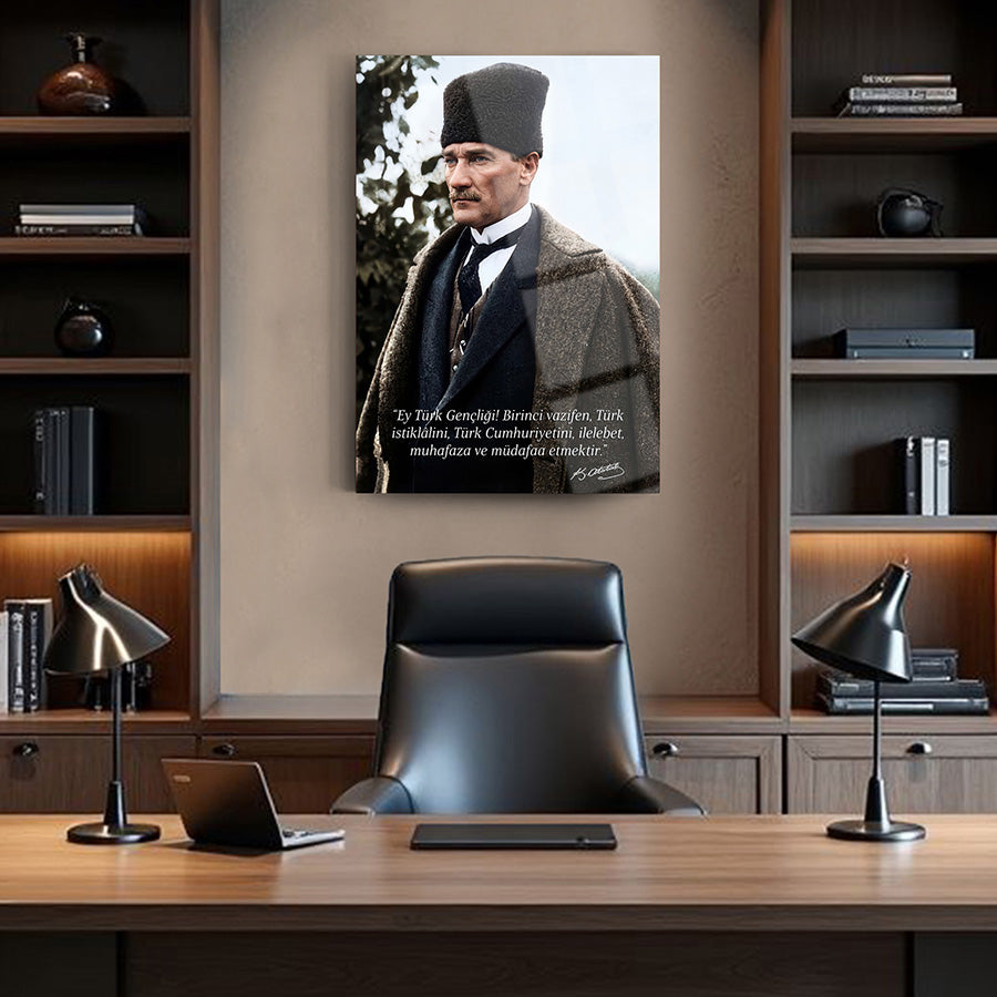 Atatürk YZ 516 Cam Tablo