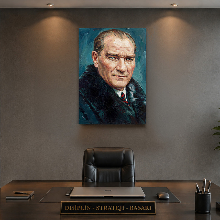 Atatürk YZ 517 Cam Tablo