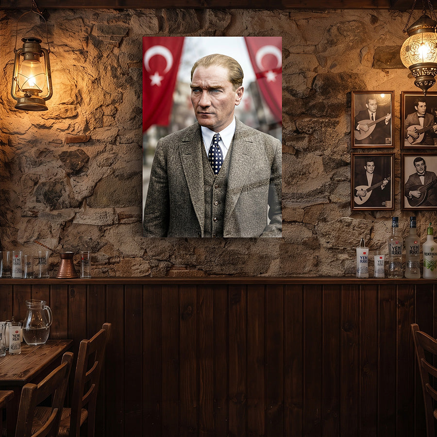 Atatürk YZ 524 Cam Tablo