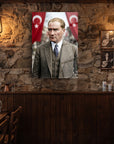 Atatürk YZ 524 Cam Tablo