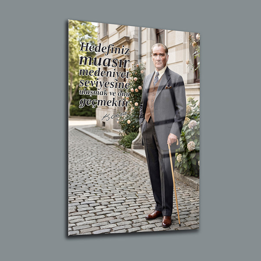 Atatürk YZ 527 Cam Tablo