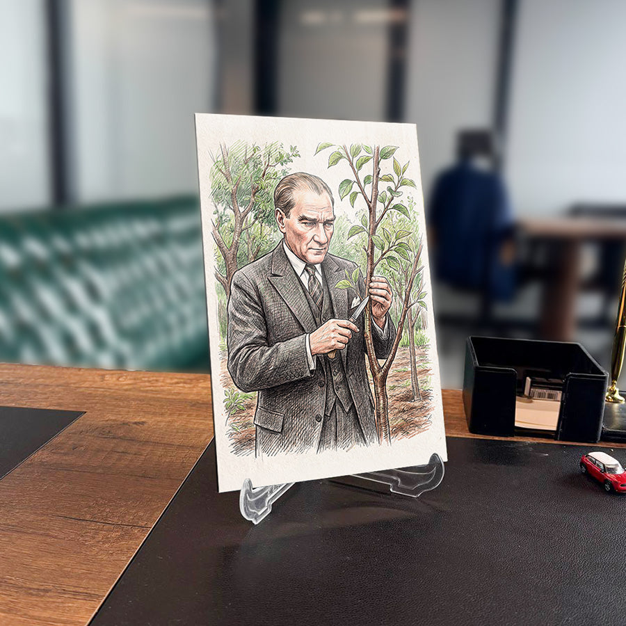 Atatürk YZ 537 Cam Tablo