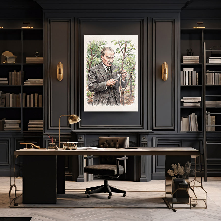 Atatürk YZ 537 Cam Tablo