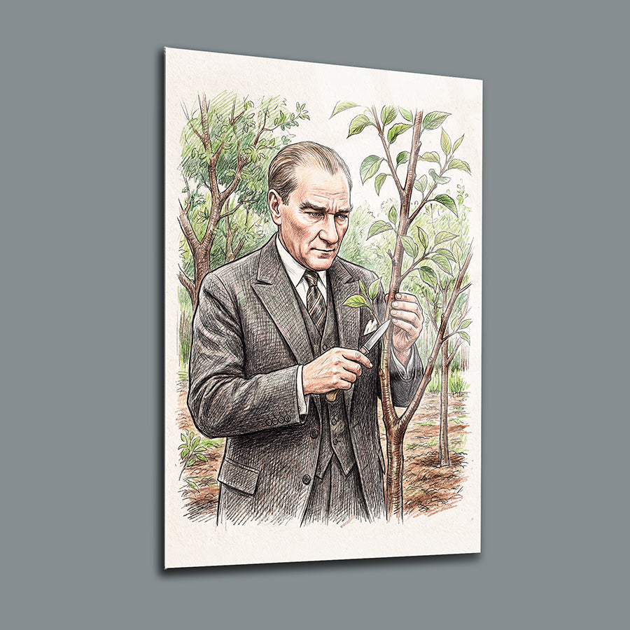 Atatürk YZ 537 Cam Tablo