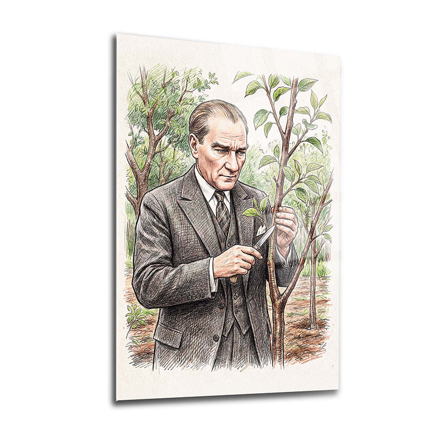 Atatürk YZ 537 Cam Tablo
