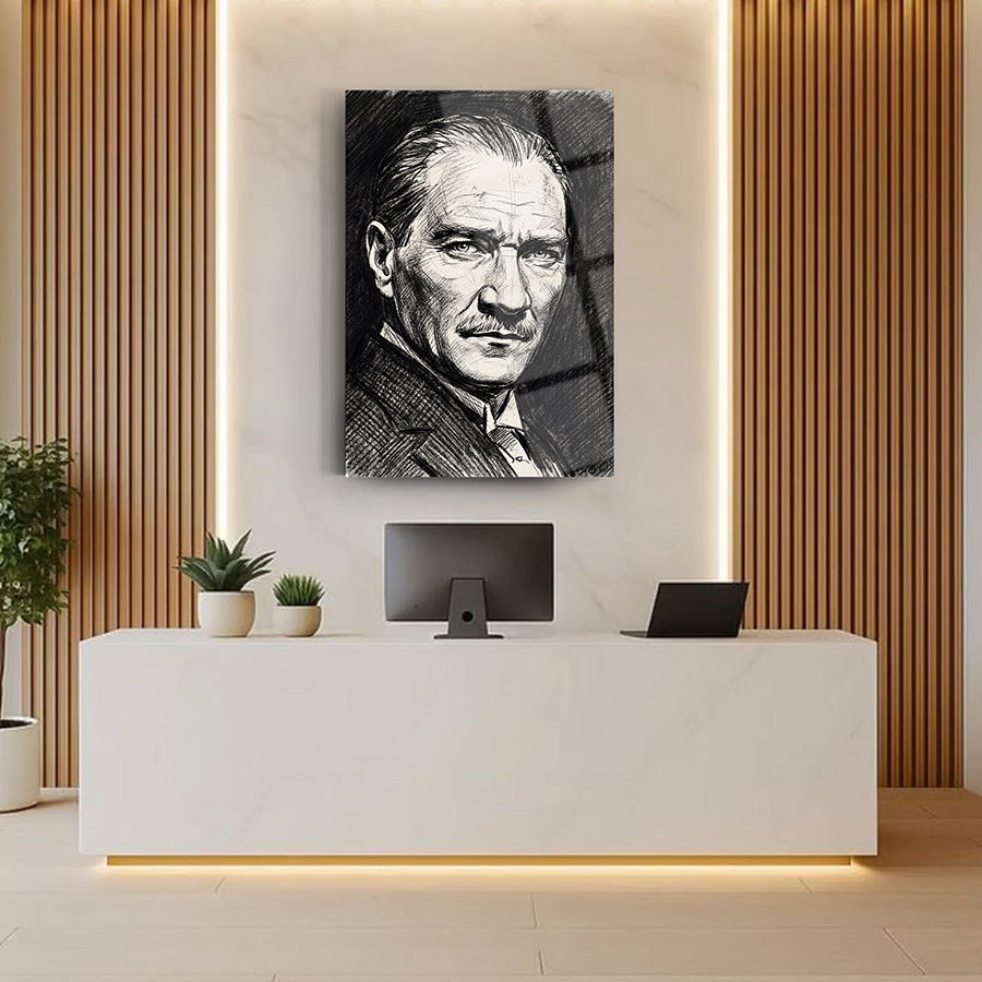 Atatürk YZ 539 Cam Tablo