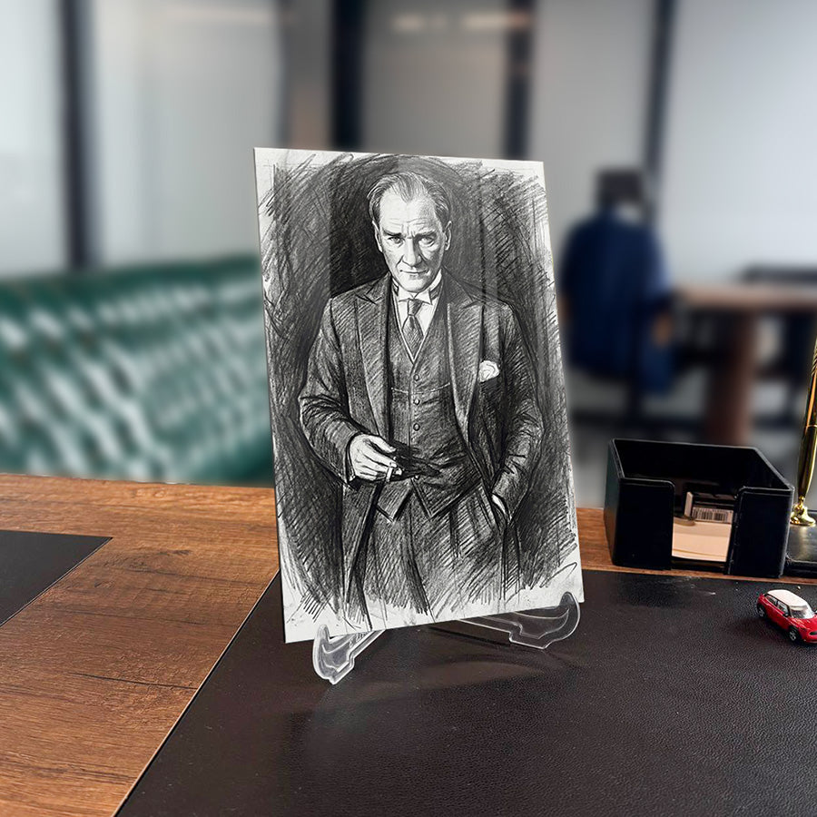 Atatürk YZ 541 Cam Tablo