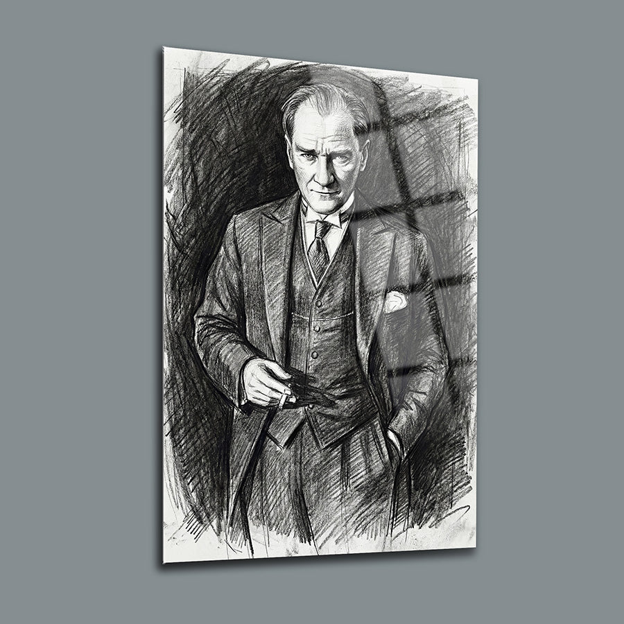 Atatürk YZ 541 Cam Tablo