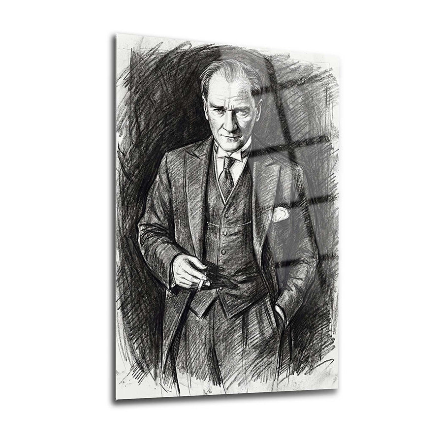 Atatürk YZ 541 Cam Tablo