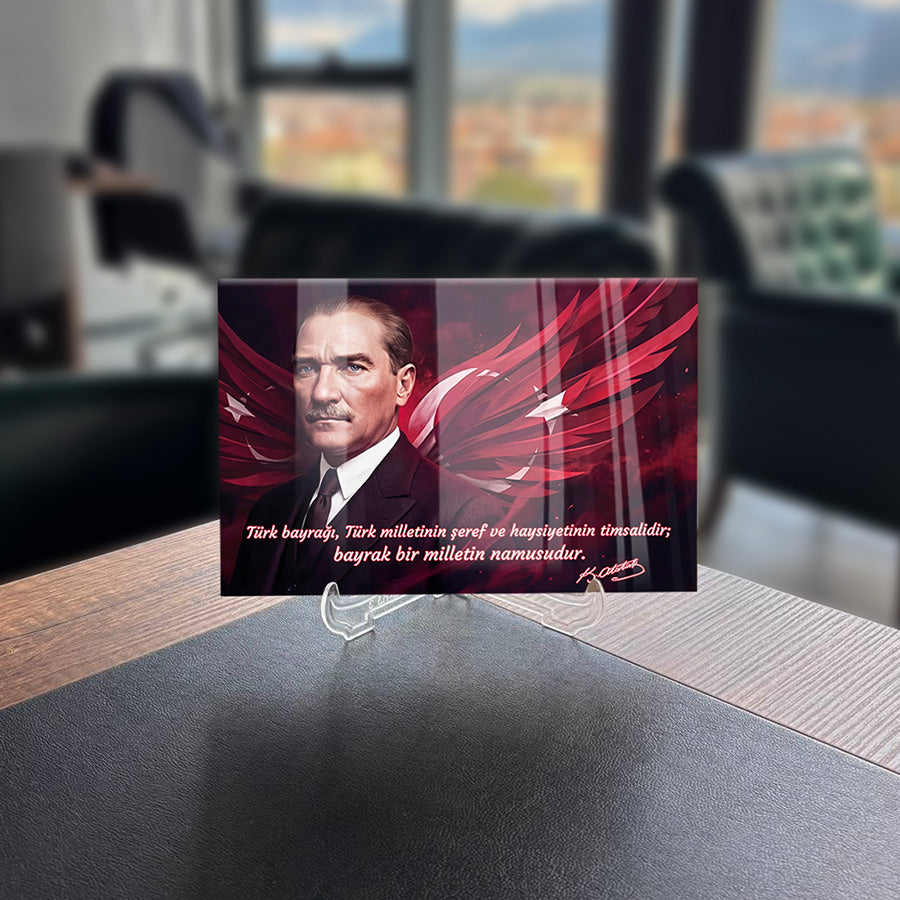 Atatürk YZ 546 Cam Tablo