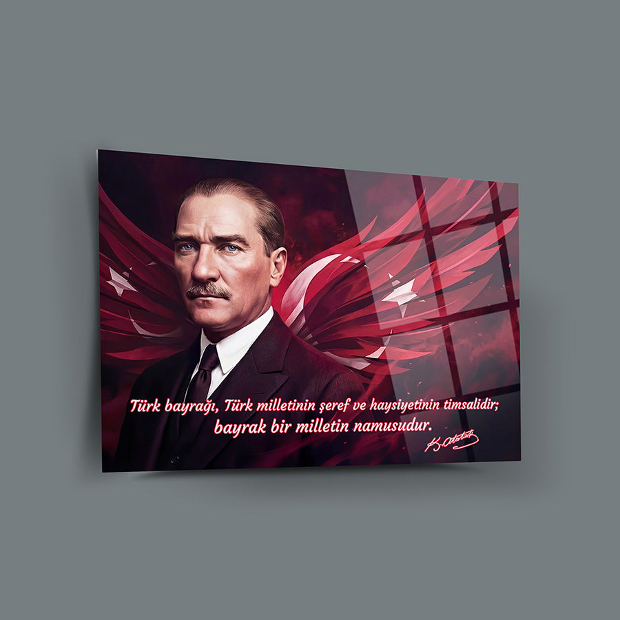Atatürk YZ 546 Cam Tablo