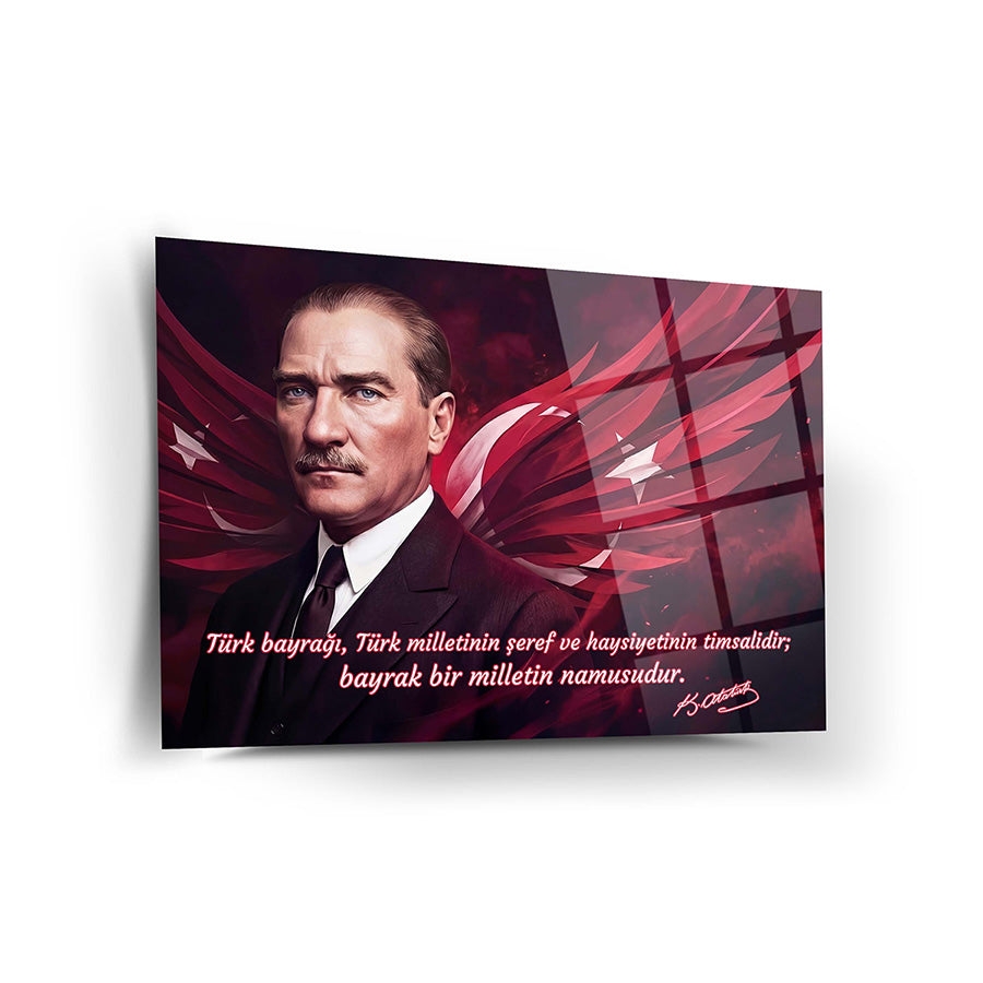 Atatürk YZ 546 Cam Tablo