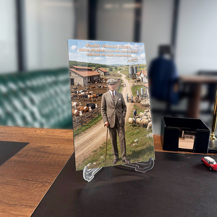 Atatürk YZ 547 Cam Tablo