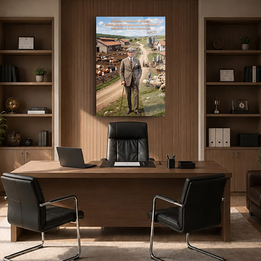 Atatürk YZ 547 Cam Tablo