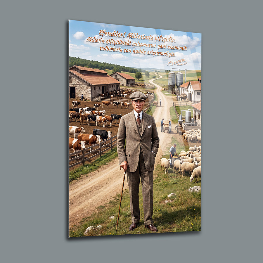 Atatürk YZ 547 Cam Tablo