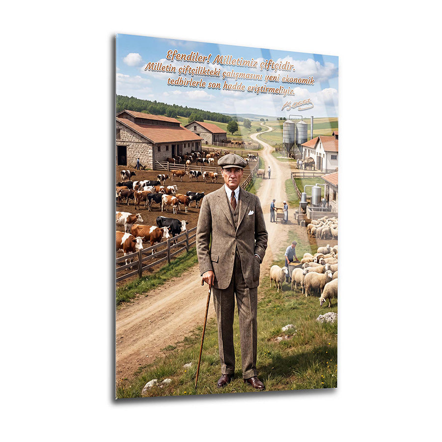 Atatürk YZ 547 Cam Tablo