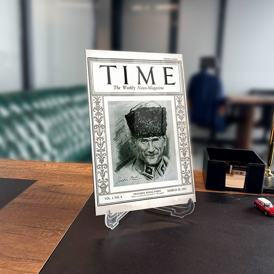 Atatürk Time Dergisi Cam Tablo