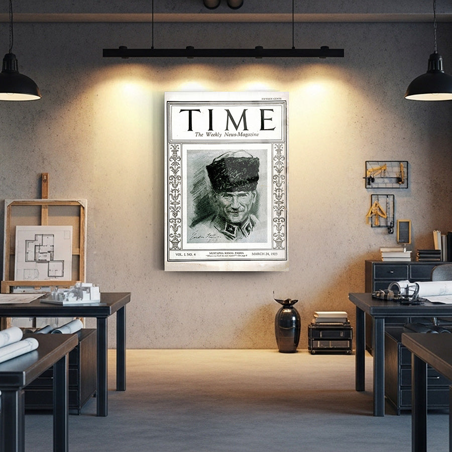 Atatürk Time Dergisi Cam Tablo