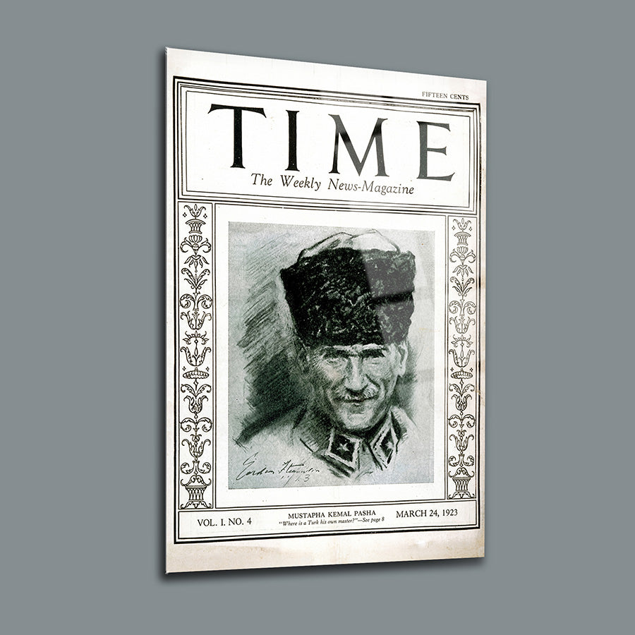 Atatürk Time Dergisi Cam Tablo