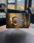 Türk Bayrağı 25 Cam Tablo