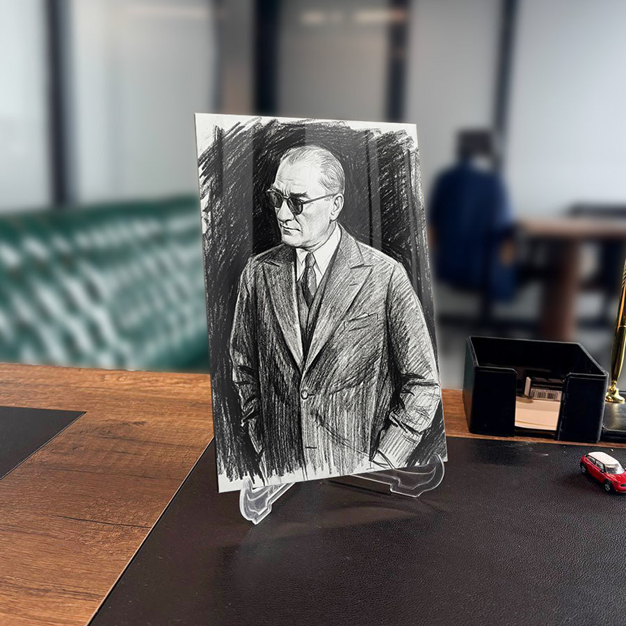 Atatürk YZ 557 Cam Tablo