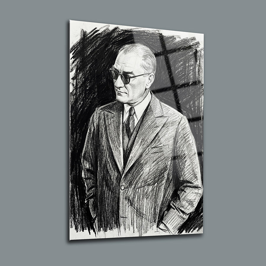Atatürk YZ 557 Cam Tablo
