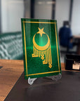 Kufi Ayyıldız Cam Tablo