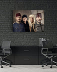 Atatürk ve Ailesi Cam Tablo