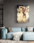 tablo,cam tablo,cam poster,kanvas tablo,duvar dekorasyonu,ev dekorasyonu,srd concept,özel tasarım,dinleyen köpek