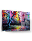 Colorful Reed Glass Painting