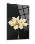 Onsetia Flower Set of 3 Glass Painting