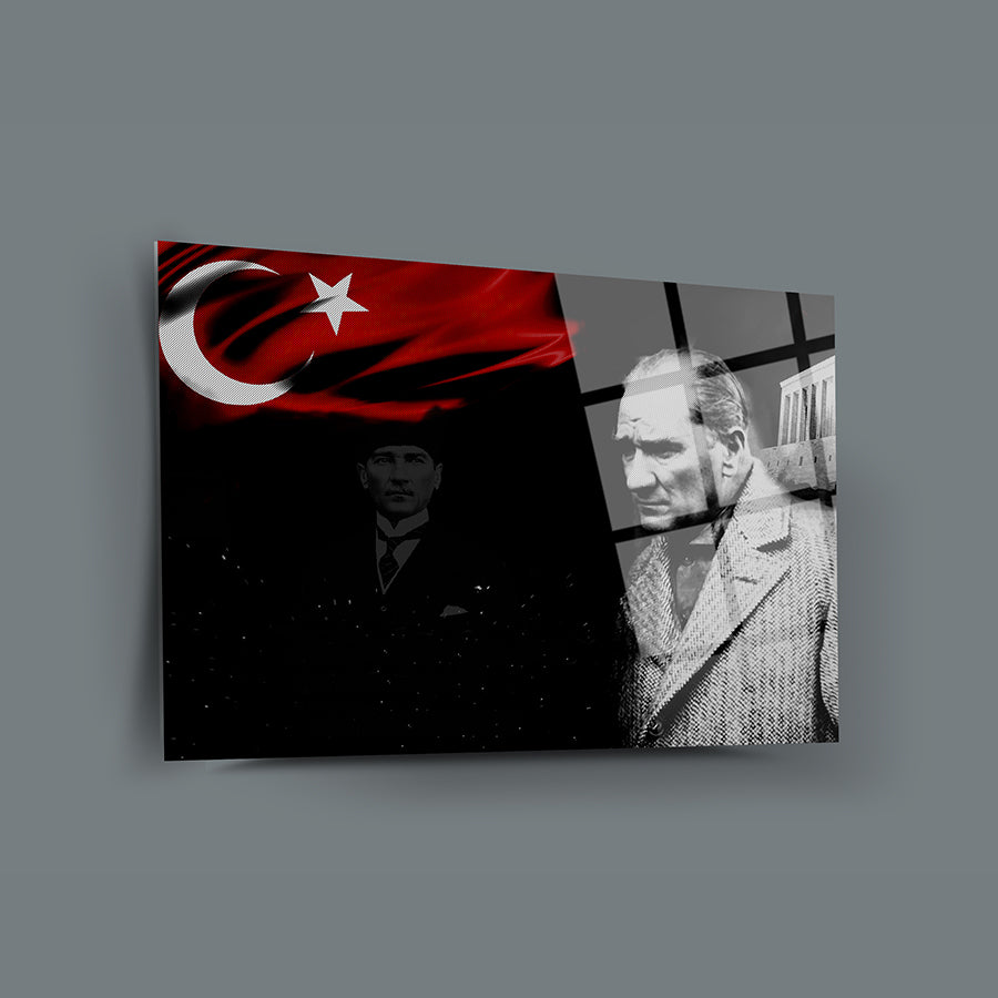 tablo,cam tablo,cam poster,kanvas tablo,duvar dekorasyonu,ev dekorasyonu,srd concept,özel tasarım,atatürk,atatürk tablo,atatürk tasarım,atatürk resim,ata fotograf