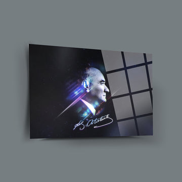 tablo,cam tablo,cam poster,kanvas tablo,duvar dekorasyonu,ev dekorasyonu,srd concept,özel tasarım,atatürk,atatürk tablo,atatürk tasarım,atatürk resim,ata fotograf