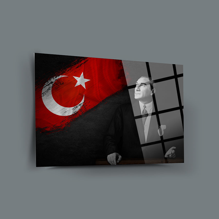 tablo,cam tablo,cam poster,kanvas tablo,duvar dekorasyonu,ev dekorasyonu,srd concept,özel tasarım,atatürk,atatürk tablo,atatürk tasarım,atatürk resim,ata fotograf