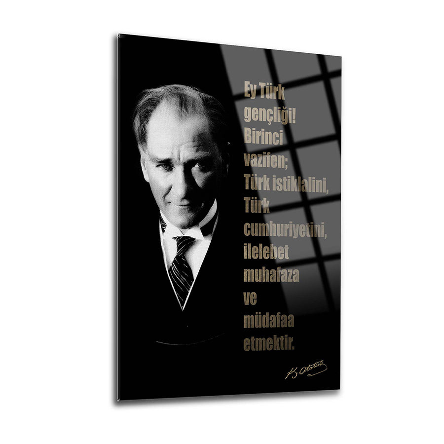 Atatürk 73 Cam Tablo