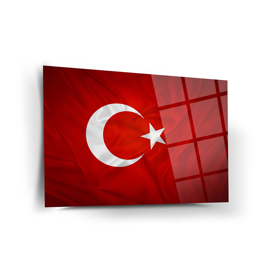 Türk Bayrağı 11 Cam Tablo