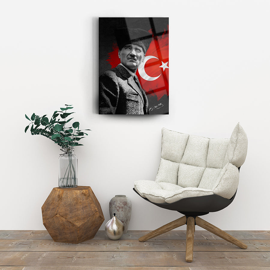 tablo,cam tablo,cam poster,kanvas tablo,duvar dekorasyonu,ev dekorasyonu,srd concept,özel tasarım,atatürk tablo,ata tablo