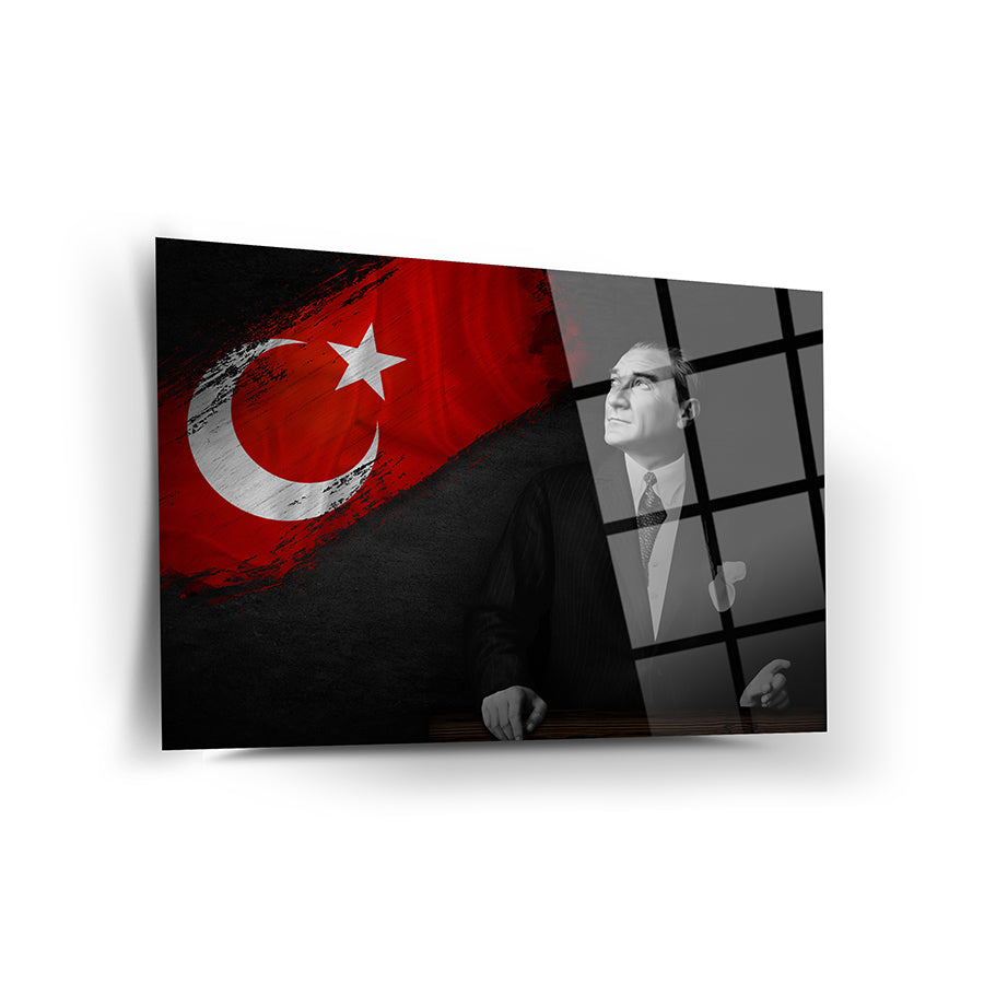 Atatürk 37 Cam Tablo