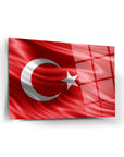 Türk Bayrağı 7 Cam Tablo