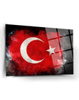 Türk Bayrağı 9 Cam Tablo