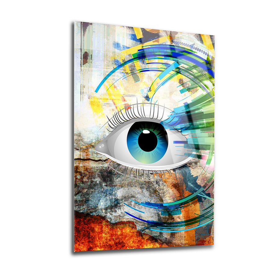 Colored Eye Glass Painting