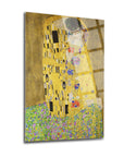 Öpücük Gustav Klimt Cam Tablo