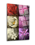 Bahar Çiçekleri Cam Tablo