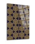 Geometrik Desen-1 3'lü Set Cam Tablo
