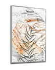 Cracking Leaves Set of 3 Glass Painting