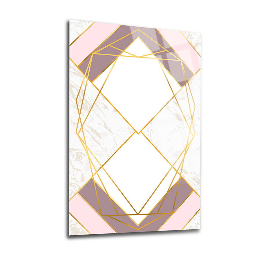 Geometric Pattern-4 Set of 3 Glass Painting