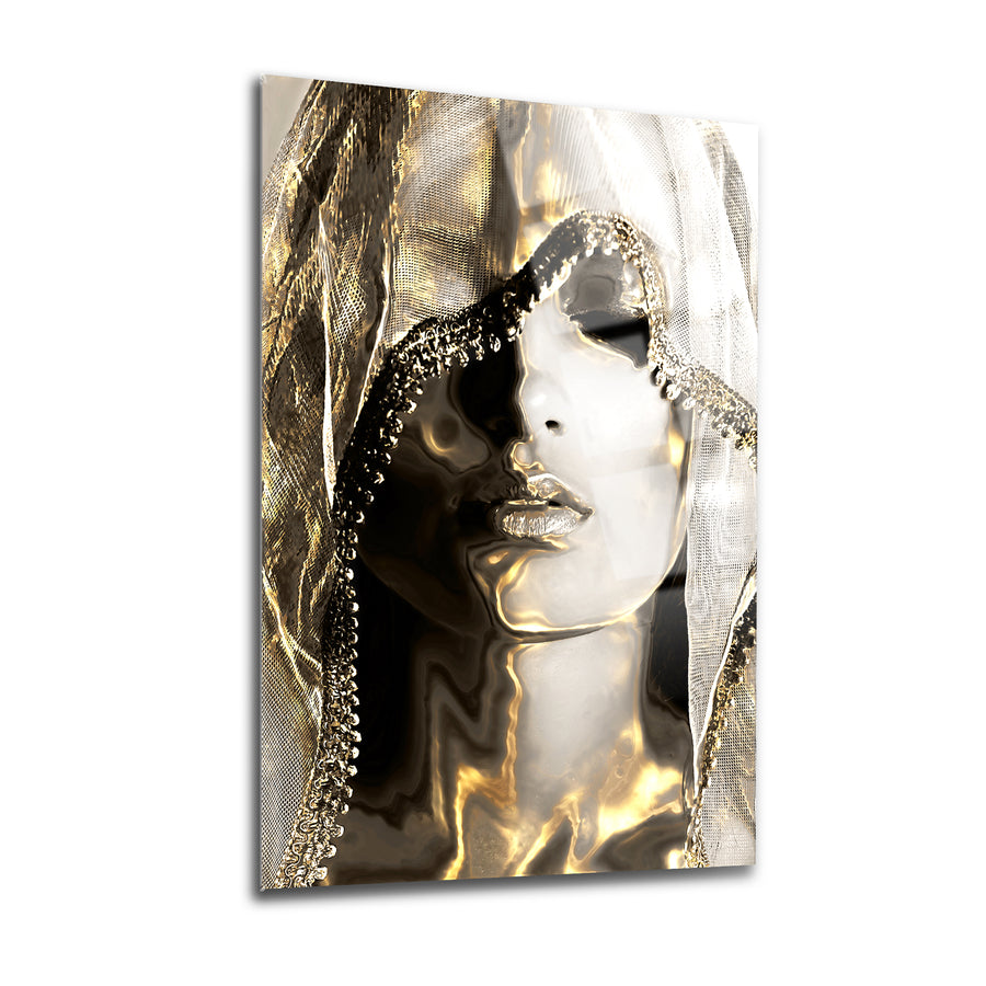 Altın Kadın Cam Tablo - SRD concept